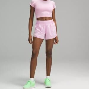 Lululemon Hotty Hot High-Rise 4” Shorts Light Mauve Pink Women’s Size 4